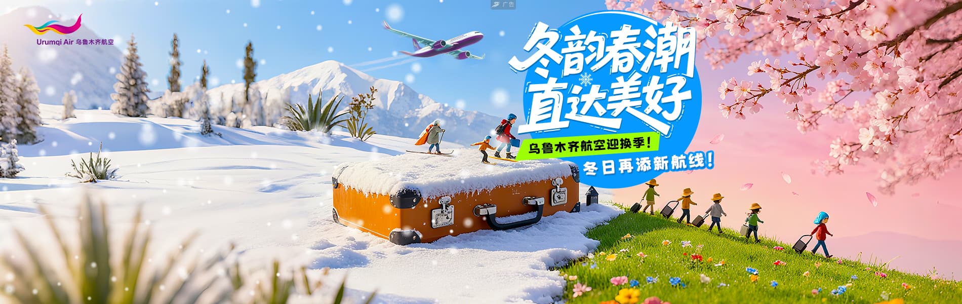 乌航冬航季宣传
